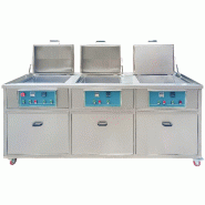 Nettoyeur ultrasons industriel 3 cuves - 60 litres avec filtration - fonctionnement 24/7 MW Tools UCI0603F