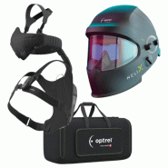 Pack cagoule relevable Optrel Helix CLT avec système respiratoire Swiss Air