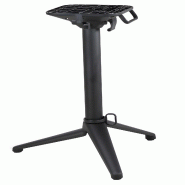 Proloisirs Pied Aveline 3B Central Alu Abattant Rd 53 cm X 73 cm - Noir - noir aluminium AG0031