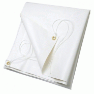 RIBITECH bâche pvc indéchirable 5 x 8m prb65005x08 - blanc 3700194407247