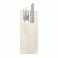 Serviette kangourou spunlace crème 33x40cm par 700