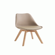 Stones Carlotta Chaise En Polypropylène Éco-Cuir Beige 4 Pcs - beige 8051361825766