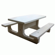 Table de pique nique en béton Table de pique nique en béton
