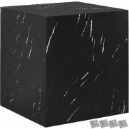 TecTake GmbH tectake Table basse LASLEY - Aspect marbre noir, 45 x 45 x 50 cm - 406033 - noir Bois manufacturé 406033