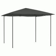 VidaXL Belvédère 3x3x2,6 m Anthracite 160 g/m² Modèle Atlas Urbain - noir 313610