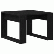 VidaXL Table basse Chêne noir 50 x 50 x 35 cm Bois d'ingénierie Modèle Boréal Prestige - 862679