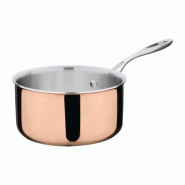 Casserole en cuivre 3 couches 2,4 Litres (Ø)180 x (H)98 mm, à induction