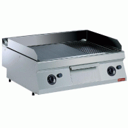 Diamond - Plaque de cuisson gaz, 2/3 lisse et 1/3 rainurée -TOP- - réf. G17/PM8T-NE - AKS-G17/PM8T-NE