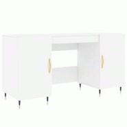 Helloshop26 - Bureau table poste de travail meuble d'ordinateur informatique étude 140 x 50 x 75 cm bois d'ingénierie blanc 02_0023510 - 3000214359250 Helloshop26 - Bureau table poste de travail meuble d'ordinateur informatique étude 140 x 50 x 75 cm bois d'ingénierie blanc 02_0023510 - 3000214359250