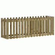 Helloshop26 - Jardinière bac lit surélevé plantes fleurs terrasse jardin de jardin design de clôture bois de pin imprégné marron 02_0039815 - 30 Helloshop26 - Jardinière bac lit surélevé plantes fleurs terrasse jardin de jardin design de clôture bois de pin imprégné marron 02_0039815 - 30