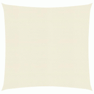 Helloshop26 - Voile toile d'ombrage parasol 160 g/m² 5 x 5 m PEHD crème 02_0009100 - 3000486747762