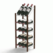 Life Story MyWinebar - Support pour 15 bouteilles de vin à 4 niveaux avec présentoir supérieur - LS001