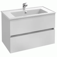 Meuble sous plan vasque tolbiac 80cm 2 tiroirs blanc mélamine - JACOB DELAFON - eb2352-nwt - 838664 Meuble sous plan vasque tolbiac 80cm 2 tiroirs blanc mélamine - JACOB DELAFON - eb2352-nwt - 838664