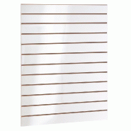 Panneau rainuré R10 L90xP120cm épaisseur 18mm - blanc laqué