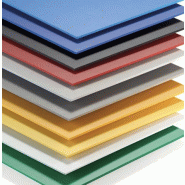Plaque PVC expansé vert Simocel color - 2440x1220 mm - épaisseur 003 mm - Référence 11E102412003