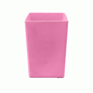 PLAST'UP ROTOMOULAGE Pot de fleur carré suerte 109l - ROSE - rose plastique 0750122554539