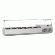Saladette a poser pizza réfrigérée 1550 mm bacs 6x 1/3 gn pro line - P7489.5240