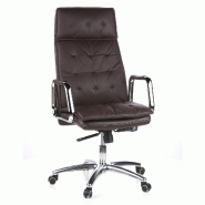 Siège de bureau / Fauteuil de direction VILLA 20, cuir Nappa marron hjh OFFICE - marron cuir 600924