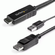 StarTech Cble Adaptateur HDMI vers DisplayPort de 2m - 4K