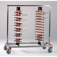 Distributeur assiettes - 96 assiettes - Ø380mm - 1380x600x1200mm - TWIN-96 - Saro - 4017337066933