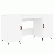 VidaXL Bureau blanc 140x50x75 cm bois d'ingénierie Modèle Orion Work Pro - 829516