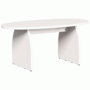 VidaXL Table basse Blanc 80 x 40 x 35 cm Pin massif Modèle Zenith Pro - 873533