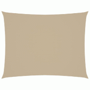 VidaXL Voile de parasol tissu oxford rectangulaire 2,5x3,5 m beige Modèle Ombre Sirocco - beige 135151