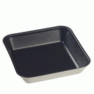 Assiette carrée Kanopée bagasse laminée noire 10x10x2cm - par 200