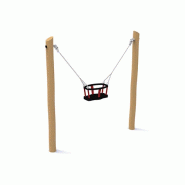 Balançoire Swing siège berceau en bois de robinier Balançoire Swing siège berceau en bois de robinier