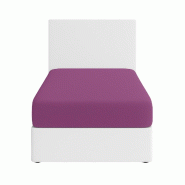 Benetton - Drap-Housse 100/200+30cm Pourpre Rainbow - violet BE716