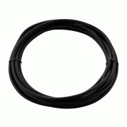 Cable textile, 5m, noir, 3 pôles
