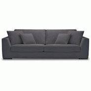 CITY Canapé tissu Monaco 3 places fixe tissu ritz gris foncé CITY Canapé tissu Monaco 3 places fixe tissu ritz gris foncé