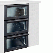 Diamond - Kit bloc tiroirs vitrés (1/3 + 1/3 + 1/3) x RLB... - réf. L3G - gris inox AKS-L3G Diamond - Kit bloc tiroirs vitrés (1/3 + 1/3 + 1/3) x RLB... - réf. L3G - gris inox AKS-L3G