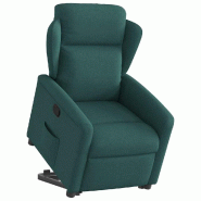 Fauteuil inclinable vert foncé tissu Modèle Lerdelora - 8721102961229