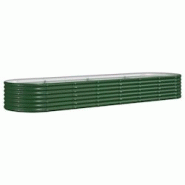 Helloshop26 - Jardinière bac lit surélevé plantes fleurs terrasse jardin de jardin acier enduit de poudre 296 x 80 x 36 cm vert 02_0039623 - 300021 Helloshop26 - Jardinière bac lit surélevé plantes fleurs terrasse jardin de jardin acier enduit de poudre 296 x 80 x 36 cm vert 02_0039623 - 300021