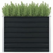 Helloshop26 - Jardinière surélevée anthracite 100 x 100 x 77 cm jardin plantes fleurs acier galvanisé 02_0000853 - 3000071871537 Helloshop26 - Jardinière surélevée anthracite 100 x 100 x 77 cm jardin plantes fleurs acier galvanisé 02_0000853 - 3000071871537