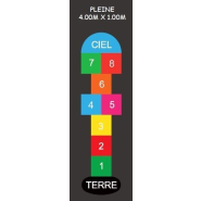Jeux thermocollés - Marelle 4mx1m - Référence BTJTM02 Jeux thermocollés - Marelle 4mx1m - Référence BTJTM02