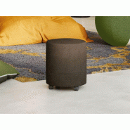 Pouf sur roulettes Kréativ en tissu uni ou bicolore Pouf sur roulettes Kréativ en tissu uni ou bicolore