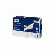 Tork xpress essuie mains pliage w- 21,2x32,2cm 2plis pure ouate gaufre blanc ecolabel systeme h2 (120454)- carton de 2400 format