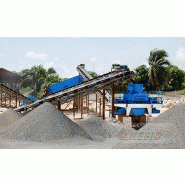 Unité complète de fabrication du sable capacité jusqu´à 600 t/h