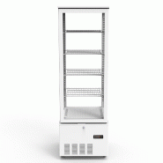 Vaiotec Vitrine réfrigérée TOPLINE à 4 compartiments / 237 litres « blanche », 515 x 553 mm - blanc inox 10589 Vaiotec Vitrine réfrigérée TOPLINE à 4 compartiments / 237 litres « blanche », 515 x 553 mm - blanc inox 10589