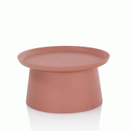 AQA Design Table basse en polypropylène TALIK-B rouge. L.70 P.70 H.35 MP02363 - rouge plastique polypropylène MP02363