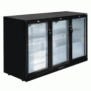 Arrière-bar trois portes pivotantes Série G noir 320L GL014 Polar
