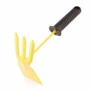 Binette langue et fourche acier manche plastique l.11.5 cm