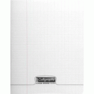 Calligraphe Lot de 10 Cahier Ligne 8000 24x32, 96p./48 feuilles 90 g/m² piquées, couv. PP incolore, Séyès - 3210330181998