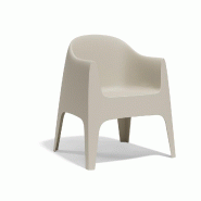 Chaise avec accoudoir SOLID - écru