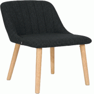 CLP Chaise de salle a manger Arie en tissu Tissu HBT: 82x49x56 cm Anthracite - gris textile 327581