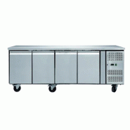Desserte réfrigérée professionnelle 4 portes ventilées 553 l -2 / +8°c - PTHP4100TN