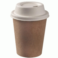 Gobelet boissons chaudes carton laminé naturel 28cl - par 1000