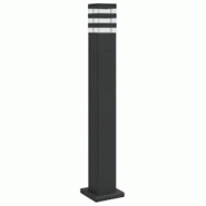 Helloshop26 - Lampadaire d'extérieur avec sortie 80 cm aluminium noir 02_0042531 - 3000218169671 Helloshop26 - Lampadaire d'extérieur avec sortie 80 cm aluminium noir 02_0042531 - 3000218169671
